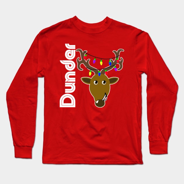 Family Christmas Photo "Dunder" Design Long Sleeve T-Shirt by TonTomDesignz